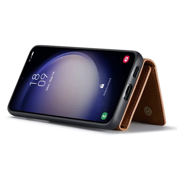 DG.Ming Plånboksfodral för Samsung Galaxy S26 Magnetiskt PU + TPU - Brun