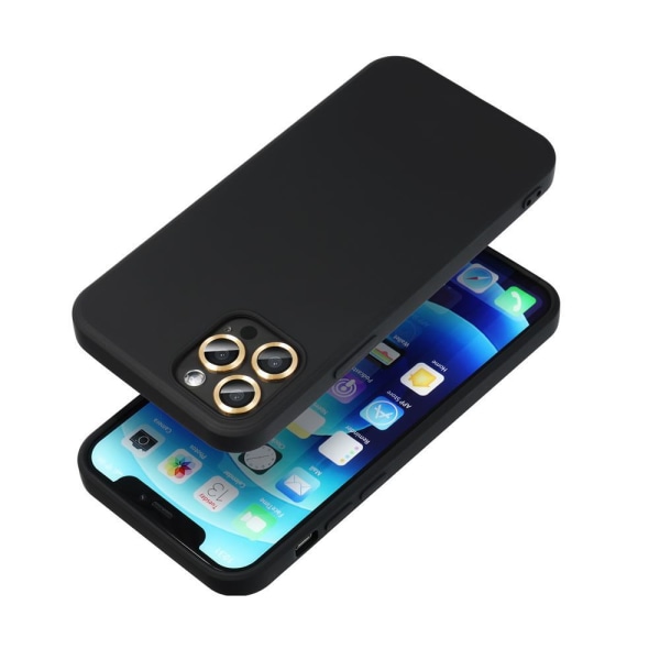 Forcell iPhone 14 -kuori  Silikon Lite -pehmeä muovi - musta