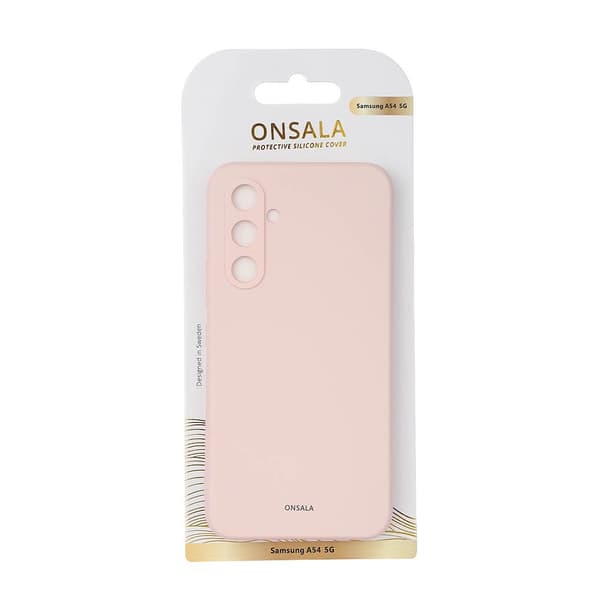 ONSALA Galaxy A54 5G -kuori Silikoni - Pinkki Rosa