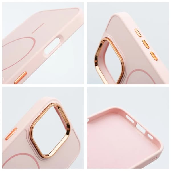 Telefontaske til iPhone 13 Mini Magsafe Ramme - Lyserød Rosa