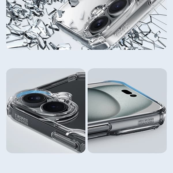 Nillkin Mobilskal till iPhone 16 Nature Pro - Transparent/Vit Transparent