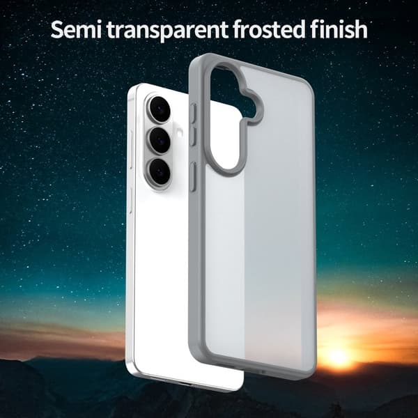 Samsung Galaxy S26 Skal Touch Matte Anti Drop TPU - Silver