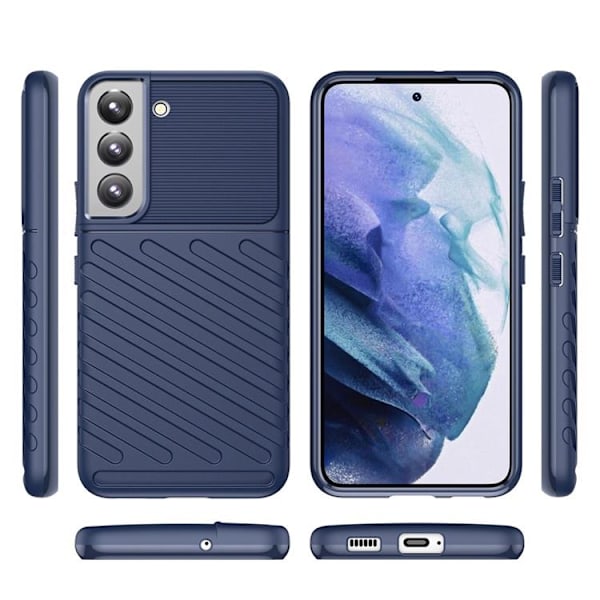 Thunder Twill Skal Galaxy S22 Plus 5G - Blå Blå