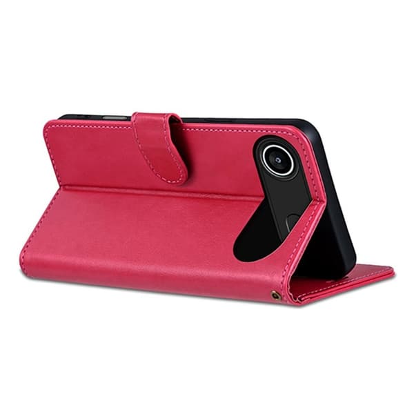AZNS iPhone Air Plånboksfodral Anti-Scratch Konstläder - Röd