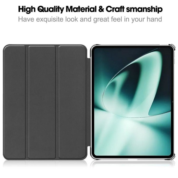 OnePlus Pad Case Smart Tri-Fold Stand PU Læder - Blå