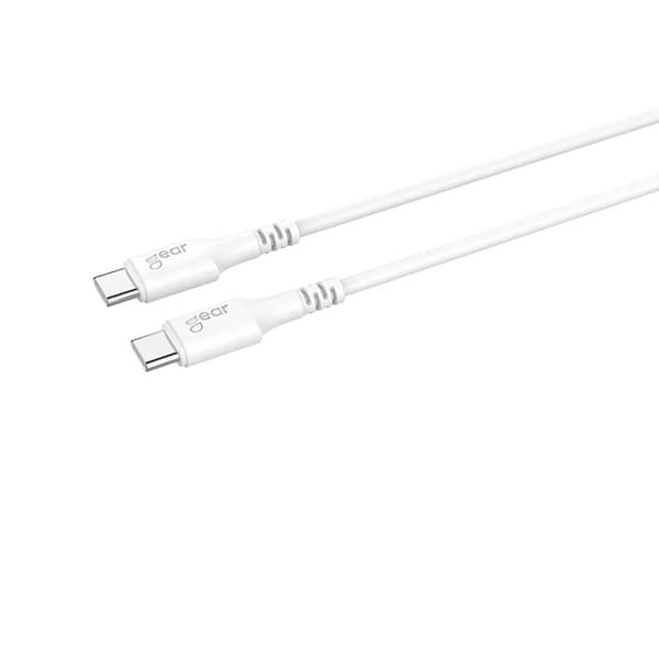 Gear Snabbladdare 220V 1xUSB-C PD/PPS 30W + Kabel USB-C - Vit Vit