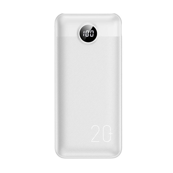VEGER Powerbank 20000 mAh PD QC 3.0 2A 20W L20S - Vit Vit