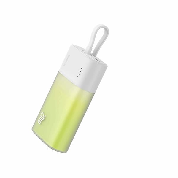 Baseus Powerbank 5200mAh Popsicle 20W - Vit/Grön Grön
