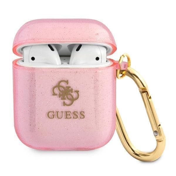Guess Glitter Collection -kuoret AirPodeille - Pinkki Pink