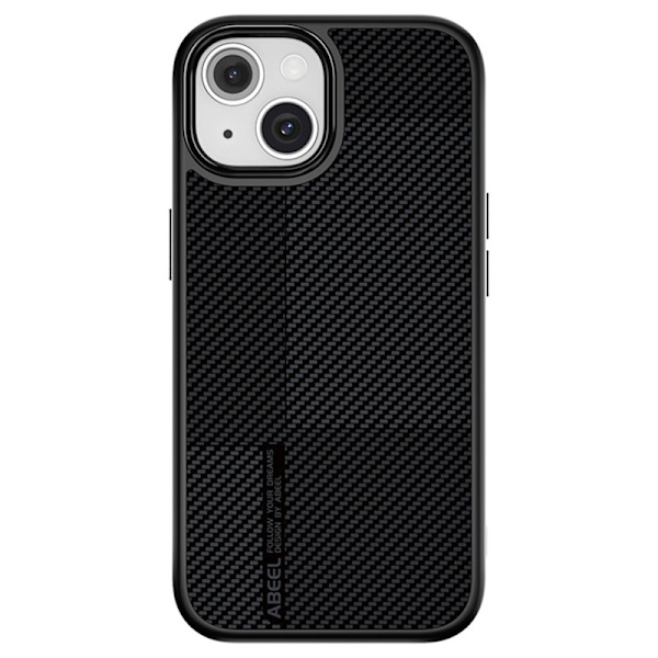 ABEEL CF-Lyocell Series Mobilskal till iPhone 15 MagSafe Microfiber Grå