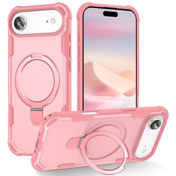 Mobilskal till iPhone Air MagSafe Kickstand Shockproof - Rosa Rosa