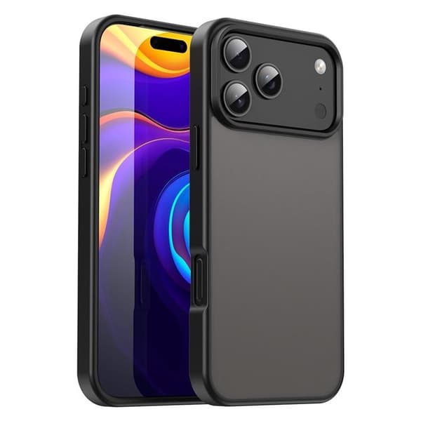Mobilskal till iPhone 17 Pro Skin Touch Matte Svart