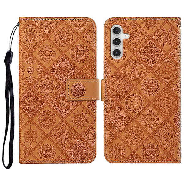 Plånboksfodral för Samsung Galaxy S26 Plus Konstläder - Brun