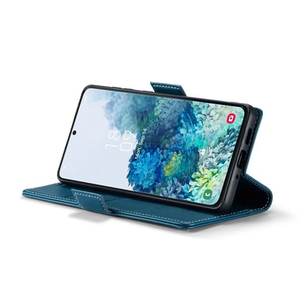 CASEME Plånboksfodral Konstläder för Samsung Galaxy S20 Plus - Blå