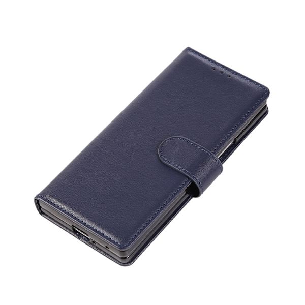 Galaxy Z Fold 7 Plånboksfodral Med Handledsrem - Blå Blå