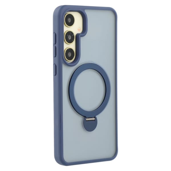 Mobilskal för Samsung Galaxy S26 Plus Magnetiskt Ring Kickstand TPU + PC - Blå