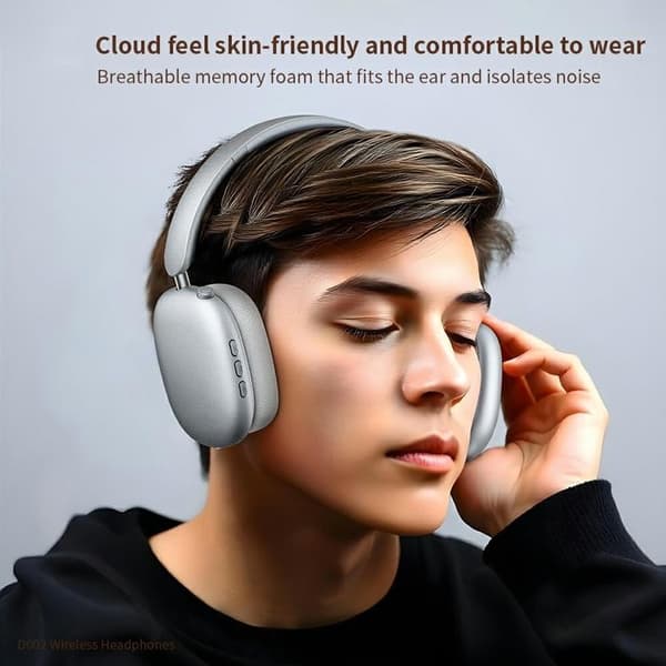 XUNDD Over-Ear Trådlösa Hörlurar Bluetooth Hoppbara D002 Svart