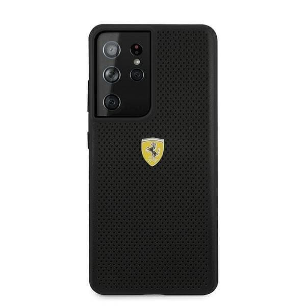 Ferrari Cover Galaxy S21 Ultra On Track Perforeret - Sort Black