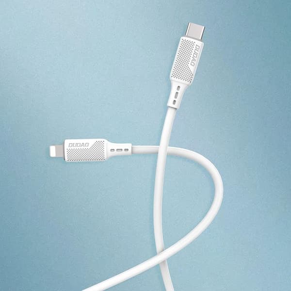 Dudao USB-C till Lightning kabel 1M 20W PD L6S - Vit Vit