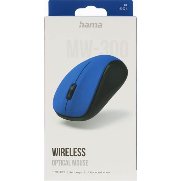 HAMA Optisk Trådlös Mus MW-300 V2 - Blå