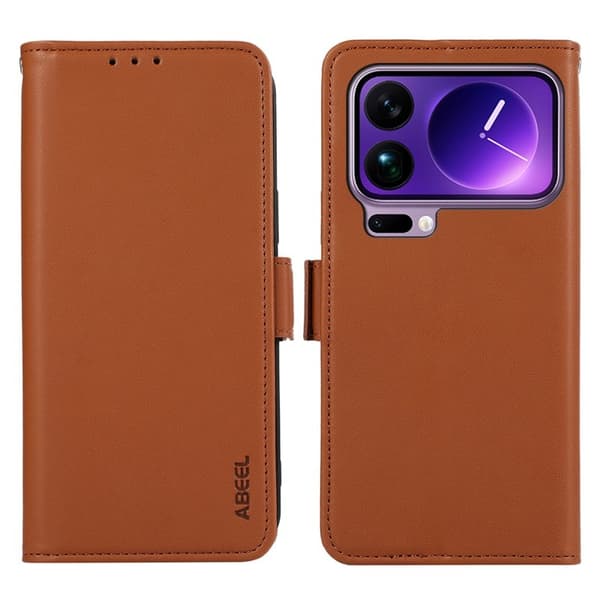 ABEEL Mobilskal till Xiaomi 17 Pro KonstLäder RFID-Skydd - Brun