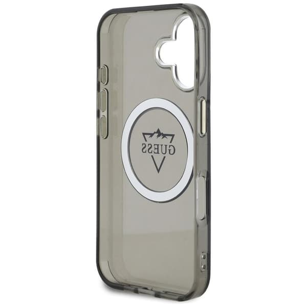 Guess Mobilskal till iPhone 16 MagSafe IML Mountain Logo - Svart Svart