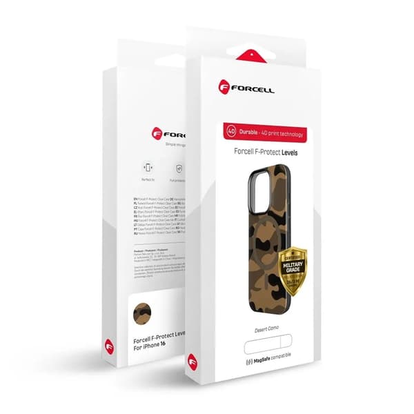Forcell Mobilskal till iPhone 16 Plus Magsafe F-Protect - Desert Brun