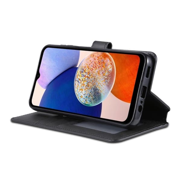 AZNS Samsung Galaxy A14 5G Plånboksfodral Konstläder - Svart