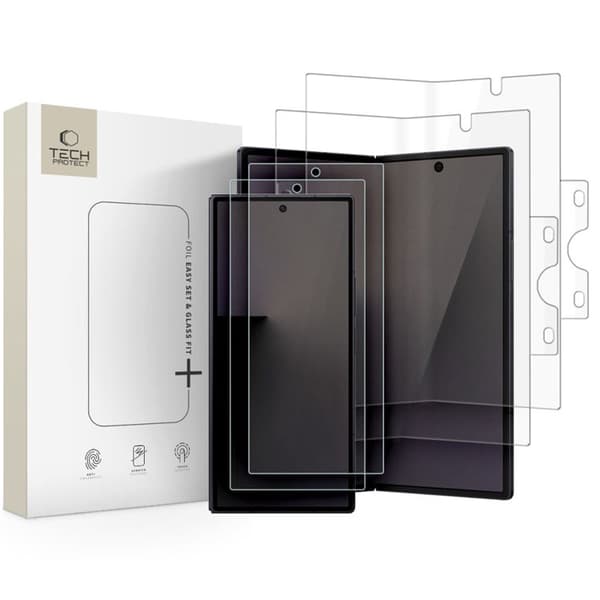 Tech-Protect Galaxy Z Fold 8 Ultra Härdat Glas Skärmskydd Easy Set 4-i-1