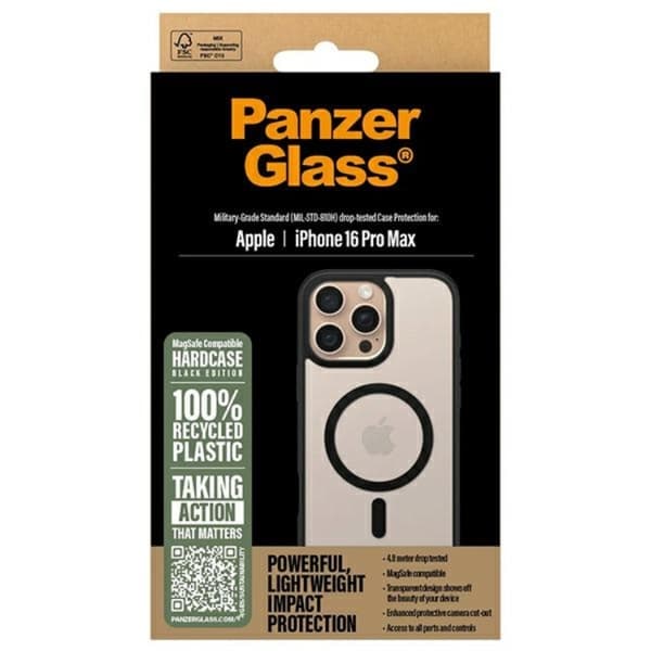 PanzerGlass Mobilskal till iPhone 16 Pro Max Magsafe Hard - Svart Svart