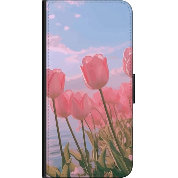Plånboksfodral till Sony Xperia 10 med Rosa Tulpaner