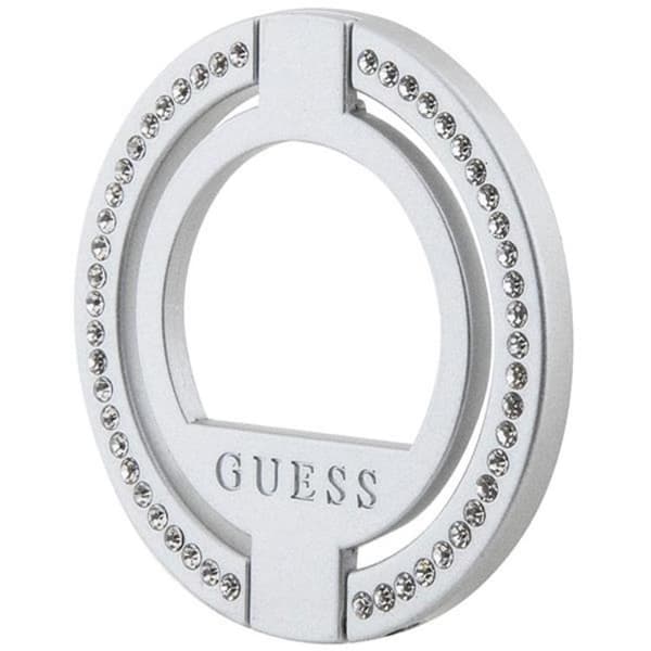 Guess Ringholder Magsafe Rhinestone - Sølv Silver