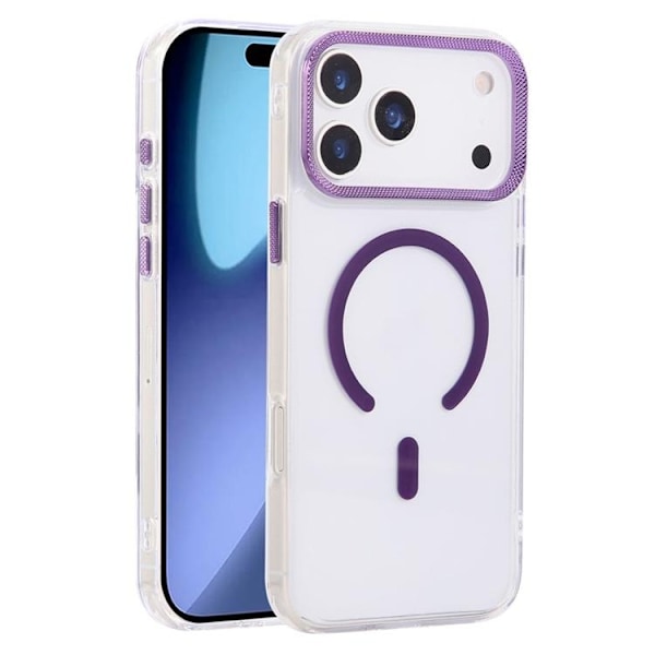 Mobilskal till iPhone 17 Pro Max MagSafe Texture Frame - Lila Lila