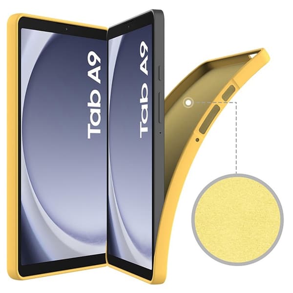 Mobilskal till Galaxy Tab A9 Silikon Anti-Scratch - Gul Gul
