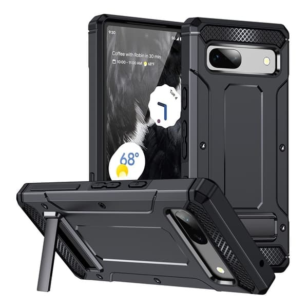 Mobilskal till Google Pixel 7 Kickstand Shockproof - Svart Svart