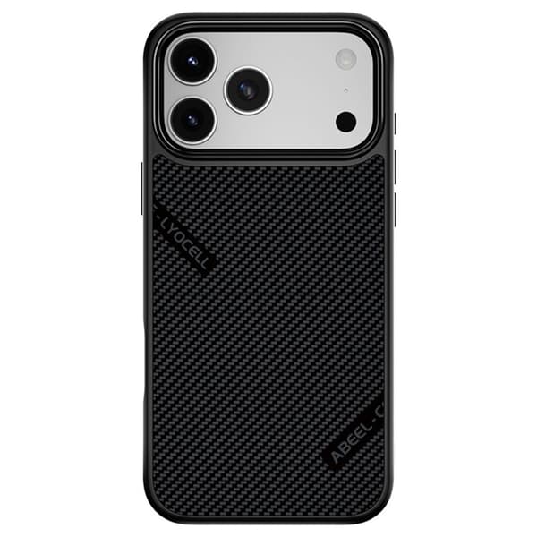 ABEEL CF-Lyocell Mobilskal till iPhone 17 Pro Max MagSafe Svart