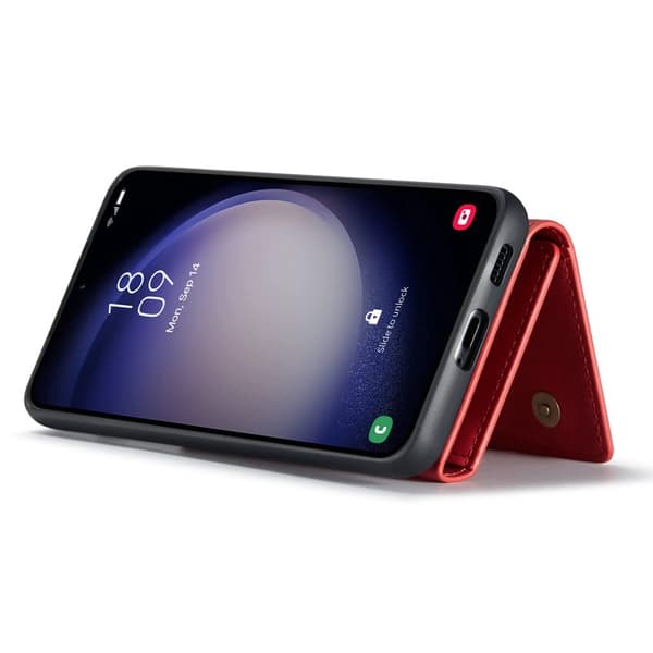 DG.Ming Plånboksfodral för Samsung Galaxy S26 Magnetiskt PU + TPU - Röd