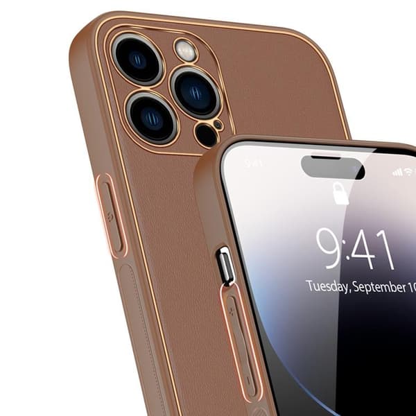 Dux Ducis iPhone 14 Pro Skal Yolo - Brun Brun