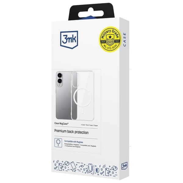 3MK Mobilskal till Galaxy S25 Edge MagSafe Clear Transparent
