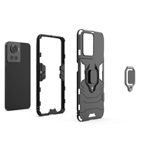 OnePlus Ace Skal Ring Armor - Svart Svart
