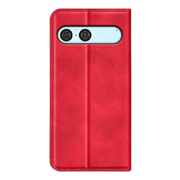Sony Xperia 10 VII Plånboksfodral Skin Touch - Röd Röd