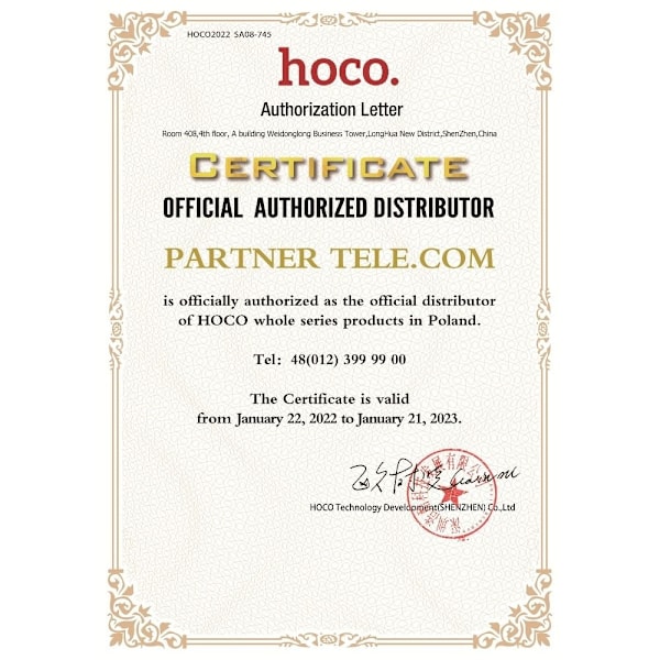 HOCO hörlurar Jack 3,5mm med mikrofon Admire M72 vit