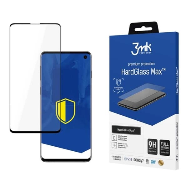 3MK Galaxy S10 Härdat glas Skärmskydd Max Svart