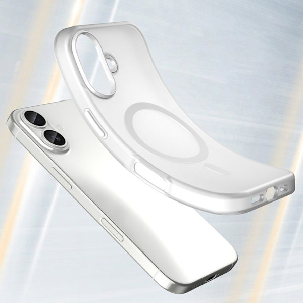Mobilskal till iPhone 17 MagSafe Abrasive - Matte Vit Vit