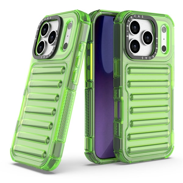 Mobilskal till iPhone 17 Pro Max Stripe Design Detachable - Grön Grön