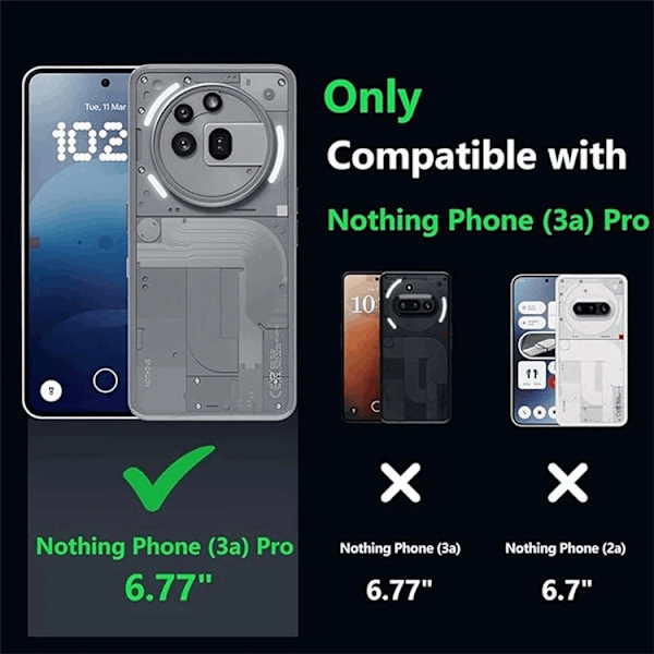 Mobilskal till Nothing Phone (3a) Pro TPU Shockproof - Clear