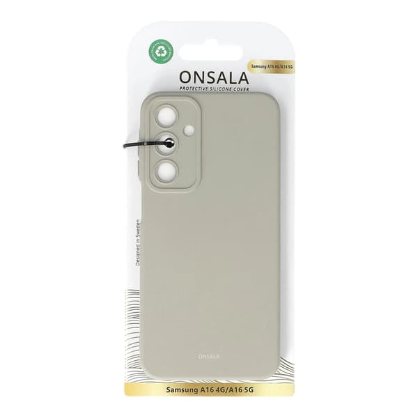 Onsala Mobilskal till Galaxy A16 4G/A16 5G Silikonkänsla - Concrete Grå