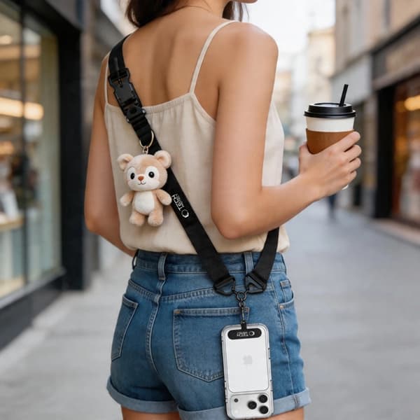 Tech-Protect Mobilrem Crossbody C9S - Svart Svart