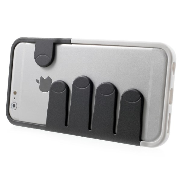 Bumper skal till Apple iPhone 6 / 6S  - Svart Fingrar Svart