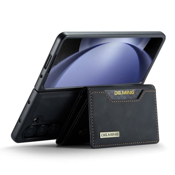 DG.MING M2 Series Kickstand Plånboksfodral Samsung Galaxy Z Fold5 - Svart